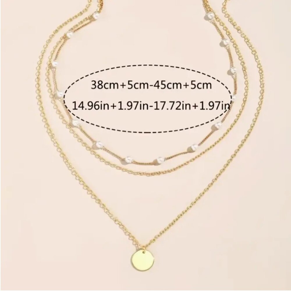 14K Gold filled Layering Pearl Necklace - Picture 4 of 4